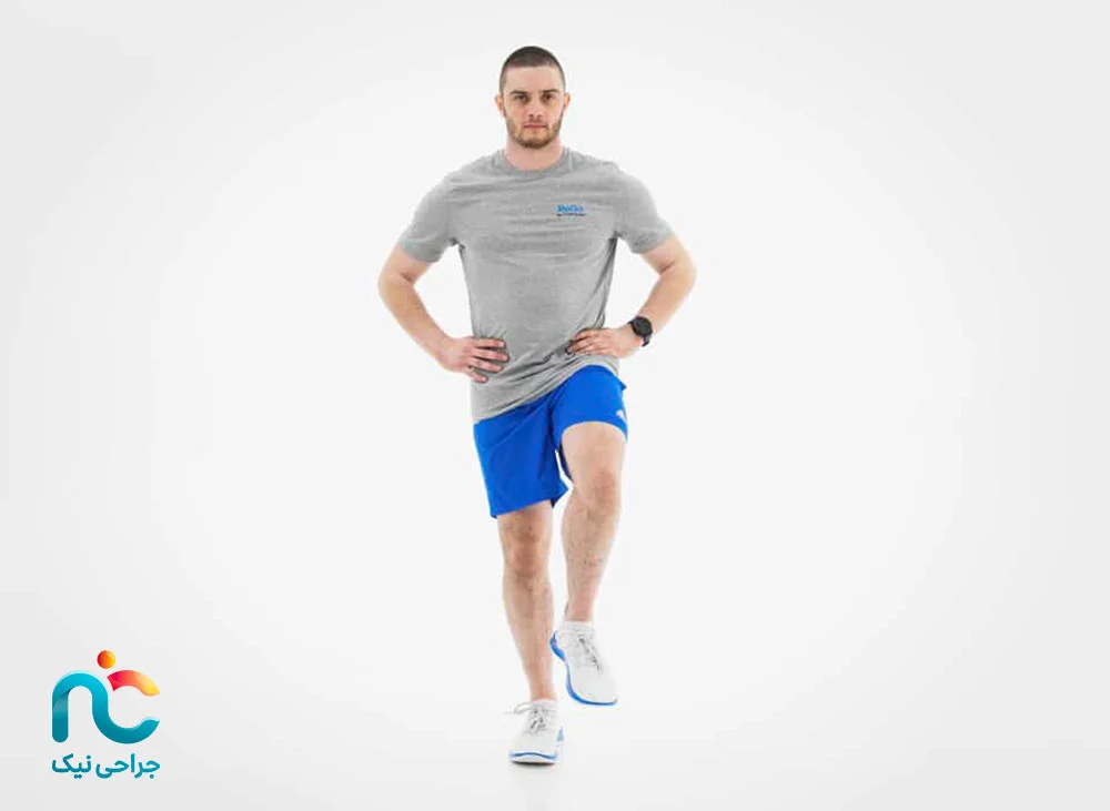 تمرین تعادل تک‌پا