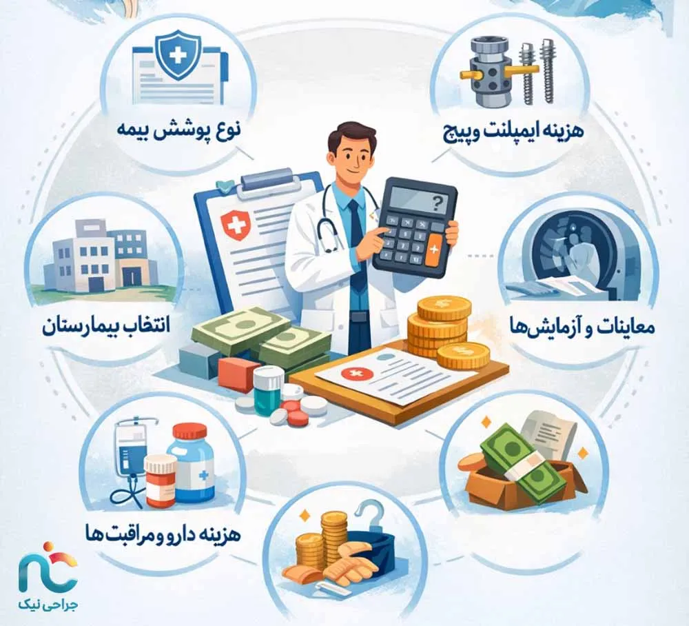 هزینه عمل دیسک کمر